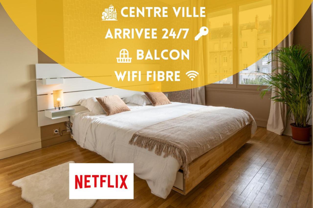 Tours Centre - Proche Gare - Parking Velo - Balcon - Arrivee Autonome 아파트 외부 사진